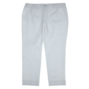 White Tummy Slimming Classic Fit Ankle Pants NEW w/ Tags Plus Sizes Charter Club